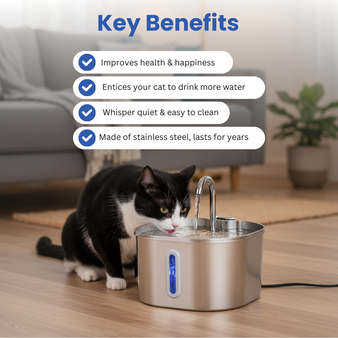 Clover Stainless Steel Water Fountain