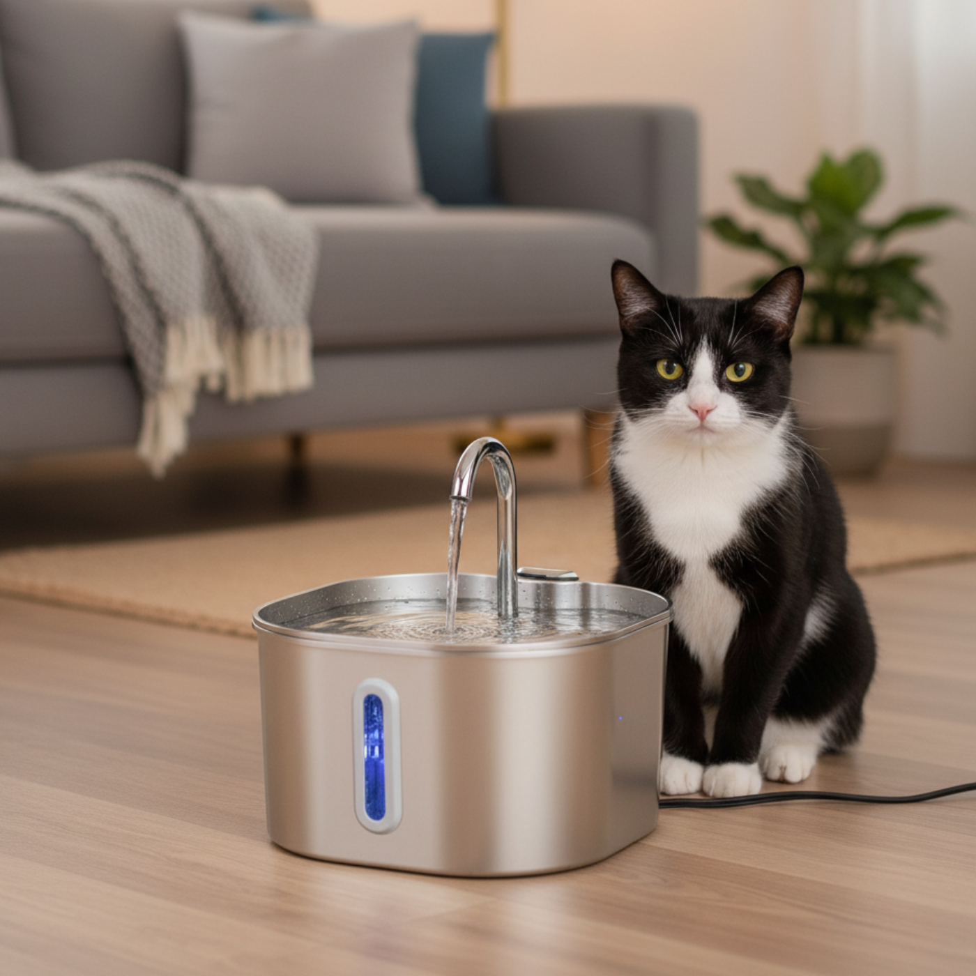 Clover Stainless Steel Water Fountain