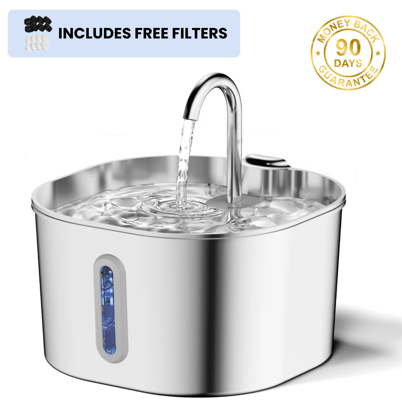 Clover Stainless Steel Water Fountain